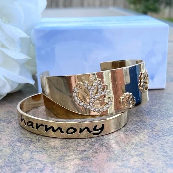 NWT NIB INSPIRED LIFE “HARMONY” TWO PIECE CUFF SET - Picture 3 of 6